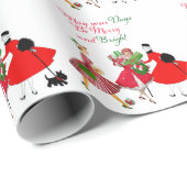 Kerstmis 1950  dames cadeaupapier (Rol Hoek)