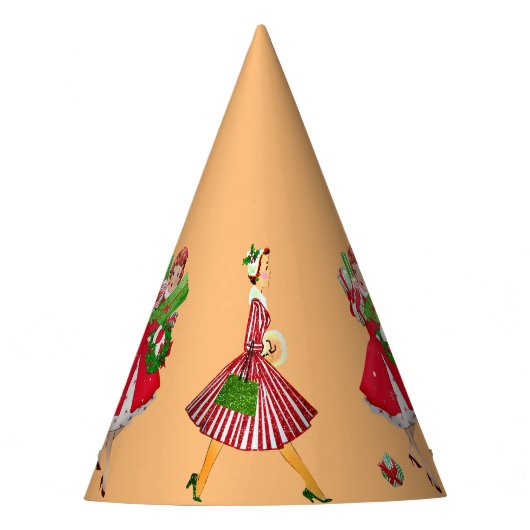 Kerstmis 1950  dames feesthoedjes (Voorkant)