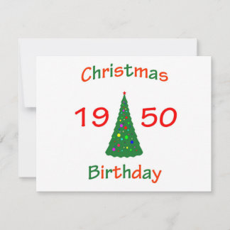 Kerstmis 1950 feestdagenkaart