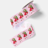Kerstmis 1950 Vintage Dame Lint (Achterkant)