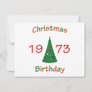 Kerstmis 1973 feestdagenkaart