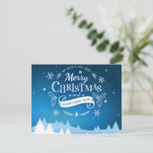 Kerstmis 19 feestdagenkaart (Staand voorkant)