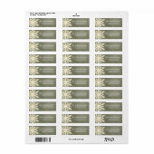 Kerstmis 1: Snowflake 5d Return Address Labels (Full Sheet)