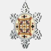 Kerstmis 2016 Modern Welsh Quilts Tree Ornament (Rechts)