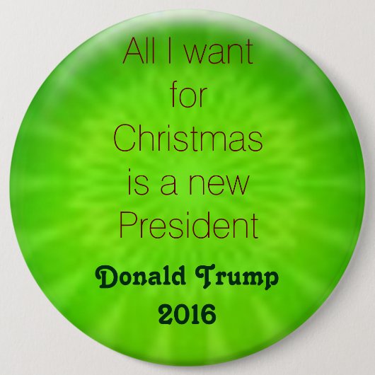 Kerstmis 2016 ronde button 6,0 cm (Voorkant)