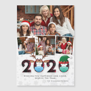 Kerstmis 2020 Grappige Gekke Maskers & Plaid 4 F