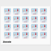 Kerstmis 2020 Het jaar dat we getrapt werden Vierkante Sticker (Vel)