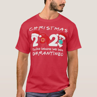 Kerstmis 2020 Kerstman Gezicht Dragen Masker 1 T-shirt
