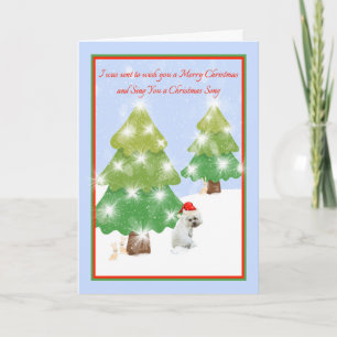 Kerstmis 2020 met sad Dog Kaart