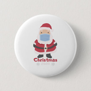 Kerstmis 2020 ronde button 5,7 cm