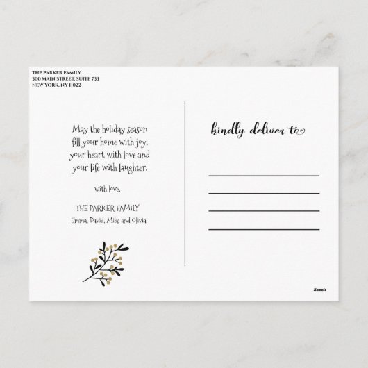 Kerstmis 2020| Waar we gegraven werden Feestdagenkaart (Achterkant)