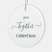 Kerstmis 2022 Gezinshereniging Keramisch Ornament (Links)