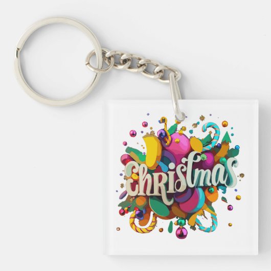 Kerstmis 2024 sleutelhanger (voorkant)