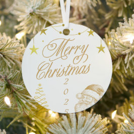 Kerstmis 2025 metalen ornament