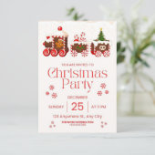 Kerstmis 2025 RSVP kaartje (Staand voorkant)