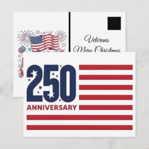 Kerstmis 2025 Tijdens Amerika's Semiquincentennial Briefkaart