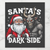 Kerstmis 2025, wijn etiket (Enkel label)