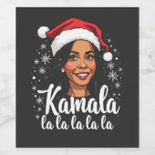 Kerstmis 2025, wijn etiket (Enkel label)