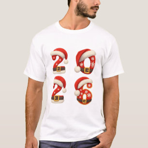 Kerstmis 2026 Sinterklaas Cijfers Koppel T-Shirt o