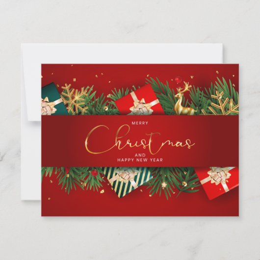 kerstmis 20 feestdagenkaart (Voorkant)