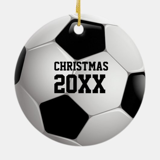 Kerstmis 20XX |  sportgeschenken Keramisch Ornament (Achterkant)