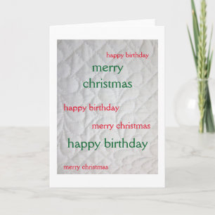 Kerstmis 2 feestdagen kaart