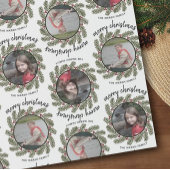 Kerstmis 2 Foto - Calligrafie Whimsical Branches Cadeaupapier