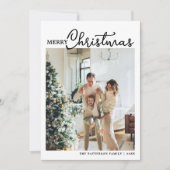 Kerstmis 2 Fotografie Feestdagenkaart (Voorkant)