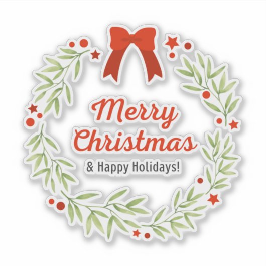 Kerstmis 2 sticker (Voorkant)