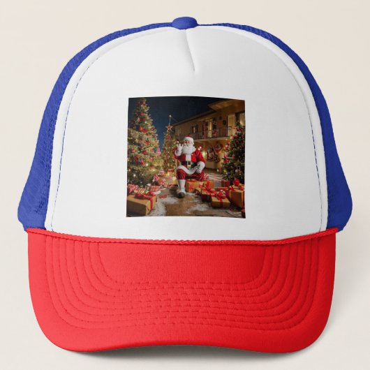 Kerstmis 2. trucker pet (Voorkant)