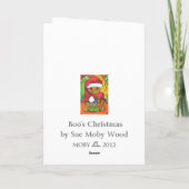 Kerstmis 2 van het boe-geroep feestdagen kaart (Achterkant)