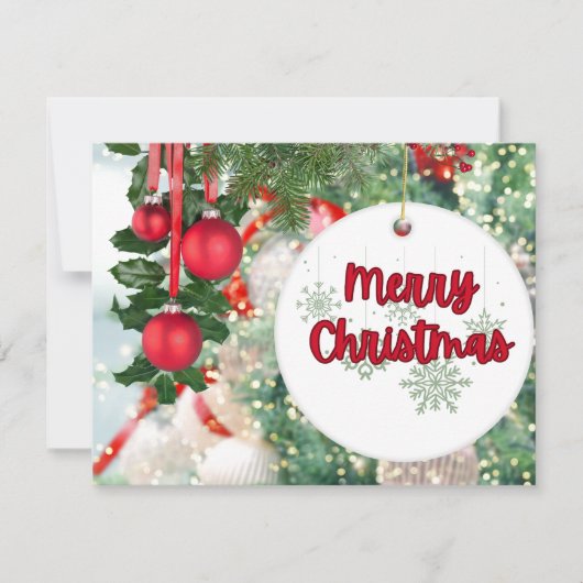 Kerstmis 3 feestdagenkaart (Voorkant)