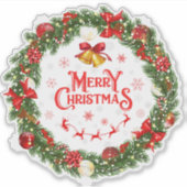 Kerstmis 3 sticker (Voorkant)