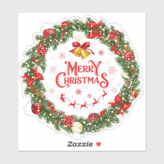 Kerstmis 3 sticker (Vel)