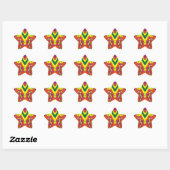 KERSTMIS 3D STER ~ STERREN STICKER (Vel)
