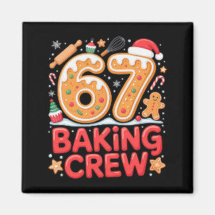 Kerstmis 67 Bakploeg Grappig Meme Peperkoek Magneet