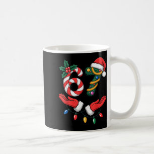 Kerstmis 67 Handen Gebaar Suikerstokken Kerstman V Koffiemok