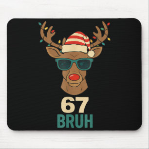 Kerstmis 67 Meme-ontwerp Grappige Zes Zeven Handen Muismat
