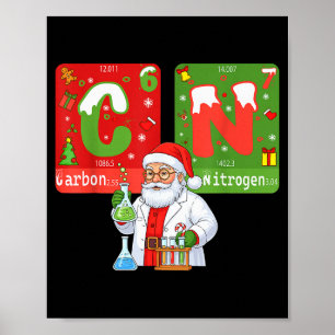 Kerstmis 67 Meme Wetenschap Scheikunde Humor Perio Poster