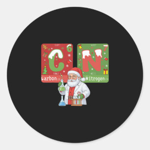 Kerstmis 67 Meme Wetenschap Scheikunde Humor Perio Ronde Sticker