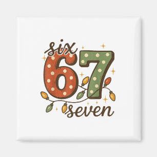 Kerstmis 67 Meme Zes Zeven 6-7 Grappige Internetgr Magneet