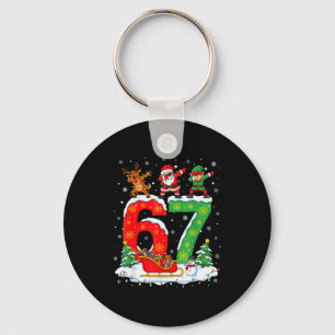 Kerstmis 67 Six Seven Meme Gen Alpha Rendier San Sleutelhanger