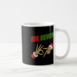 Kerstmis 67 Zes Zeven Skelet Kerstman Grappig Gen Koffiemok