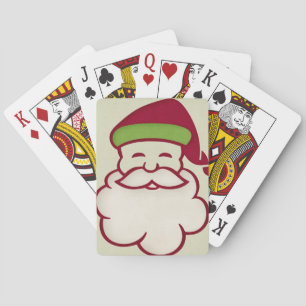 Kerstmis 9: Santa Face-speelkaarten 1 Pokerkaarten