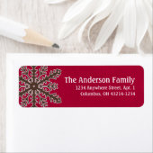 Kerstmis 9: Snowflake 3c Return Address Labels (Insitu)
