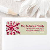 Kerstmis 9: Snowflake 4b Return Address Labels (Insitu)