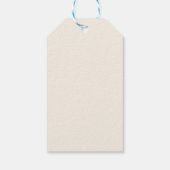 Kerstmis aan de kust Zeeën & Groet Cadeaulabel (Achterkant)