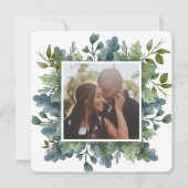 Kerstmis - Aangepaste Blauwe Blauwe Blauwe Blauwe Feestdagenkaart (Voorkant)