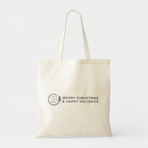 Kerstmis, aangepaste Logo Tote Bag