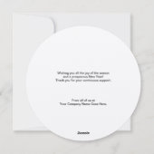 Kerstmis - Aangepaste Logo voor zakelijk gebruik Feestdagenkaart (Achterkant)